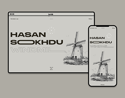 Hasan Sookhdu Windmill — Website concept