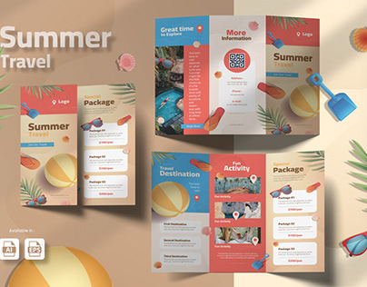 Summer Travel Brochure Template