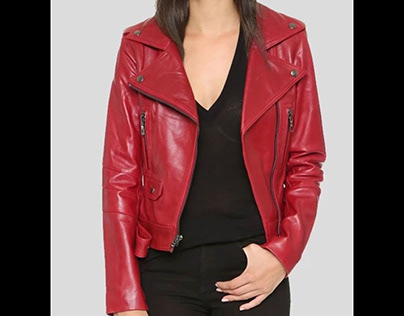 Fashion Wear Biker Leather Jacket For Women