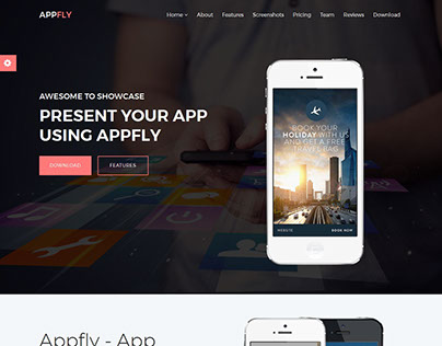 Appfly - Responsive Multipurpose App Landing Template