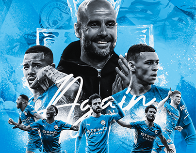 Fanmade Champion Poster Of Manchester City 2021/22