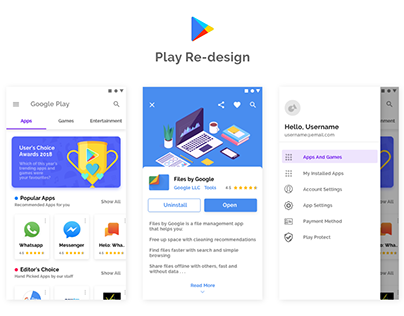 Play Store - Redesign