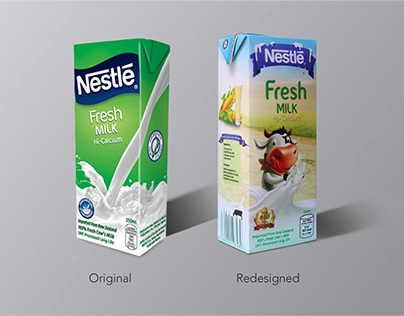 Nestle Fresh Milk Packaging Redesign