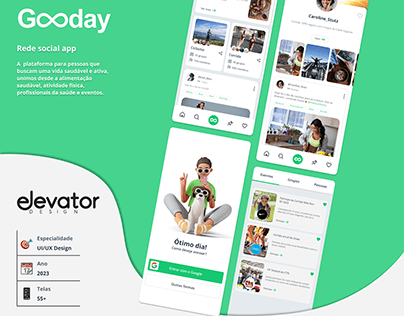 Gooday: O App que Encanta com Design Intuitivo