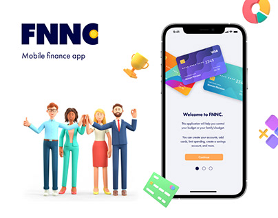 Design concept finance app "FNNC"