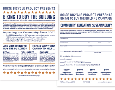 Biking to Buy the Building Capital Campaign