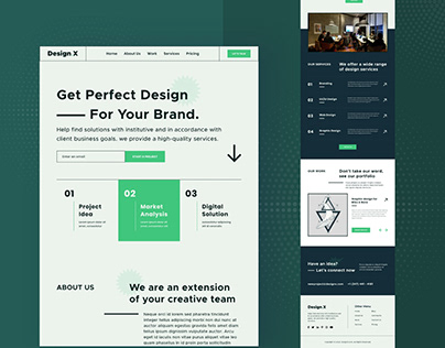 Design.X - Design Agency Landing Page