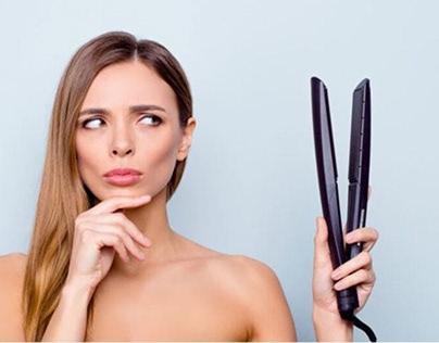 Learn How to Style Curtain Bangs With Flat Iron