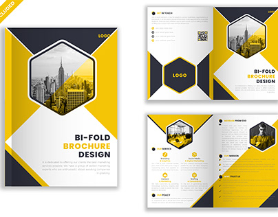 Modern Bi Fold Brochure Design.