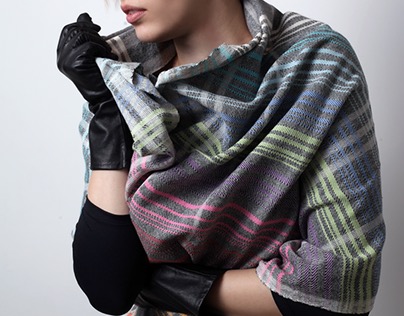 Hand-woven scarves