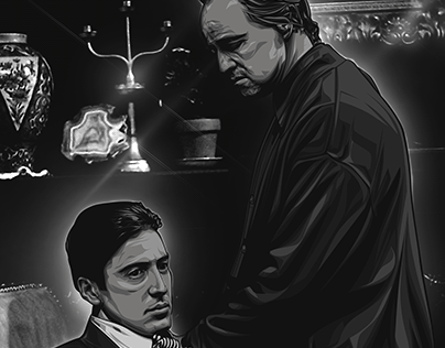 Vito Corleone And Michael Corleone (GODFATHER)