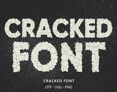 Cracked Font