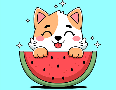 Watermelon Cat