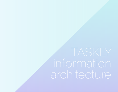 Taskly Information Architecture