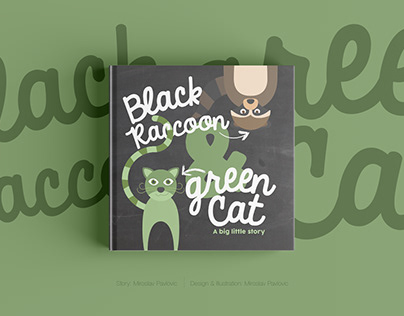 Black Raccon & Green Cat, personal project