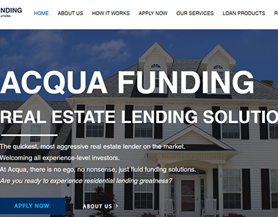 Acqua Funding Website
