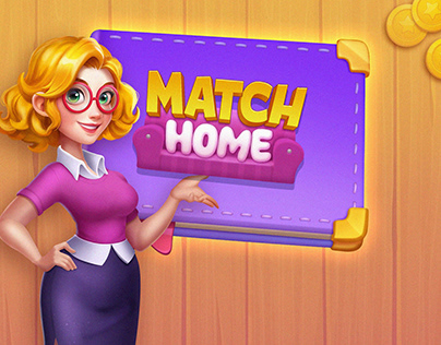 Project thumbnail - My casual game project - Match Home Mobile Game UI/UX