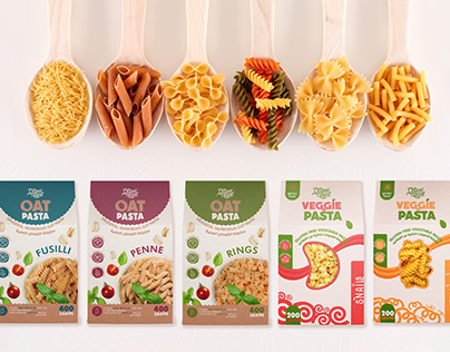 Organic Nation Oat & Veggie Pasta Packaging Design