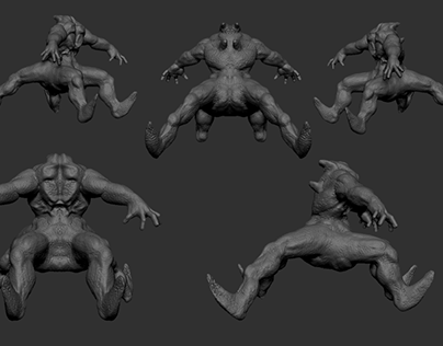 Spider Melodies: Headless Creature Designed with ZBrush