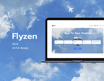 UX/UI Design for Booking Airline Tickets | Flyzen