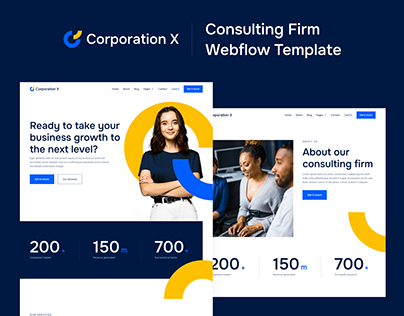 Corporation X - Corporation Webflow Template
