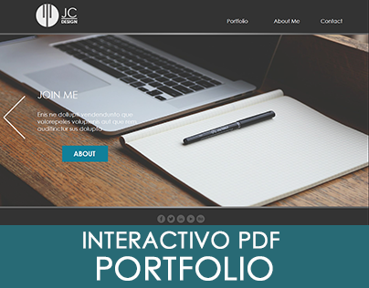 Template Portfolio Interactivo PDF