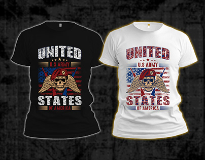 U.S Army distressed t-shirt design