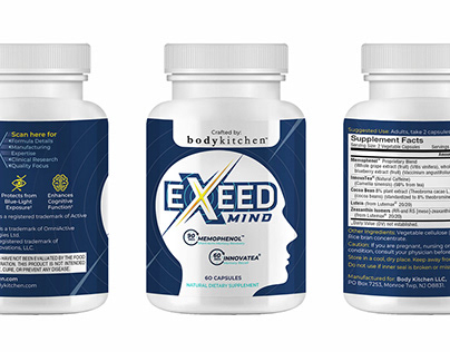 exeed mind logo and label design