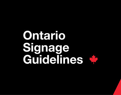 Ontario Signage Guidelines