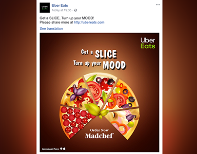 Social Media Post Design For Uber Eats