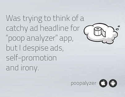 App Ad Design “Poopalyzer”
