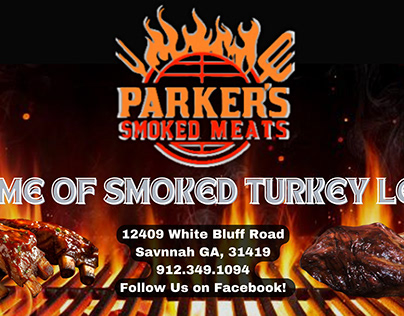 Parker's Smoked Meat Parade Banner