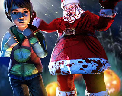 Post Of Scary Santa Game In Unity 3D