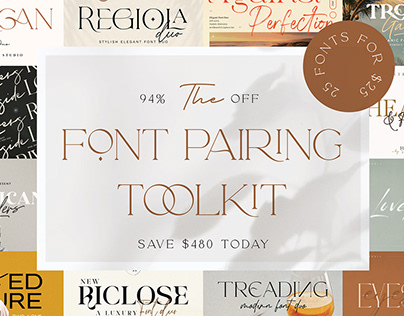 The Font Pairing Toolkit - $480 Off
