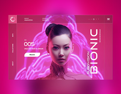 Bionic Web Ui Landing Page Design
