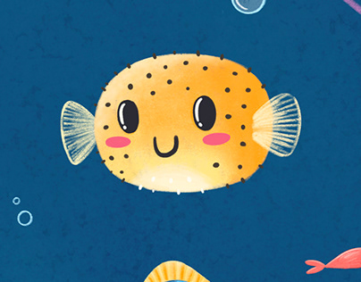 Sea animals illustrations