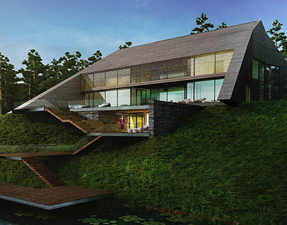 LAKE VILLA PROJECT FIRST PRIZE, LITHUANIA