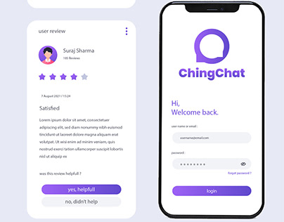 ChingChat Messenger App UI / UX Design