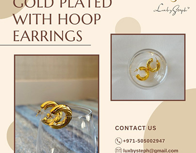 Gold Plated with Hoop Earrings