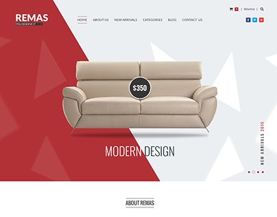 Furniture website Template