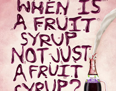Bakerhalls - Fruit syrup drink - Artworking, Retouching
