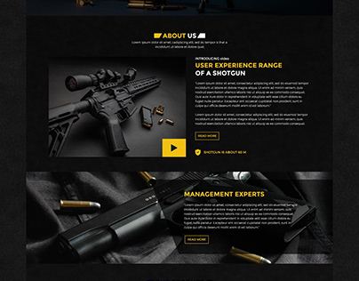 Weaponry website Design
