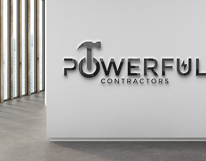 powerful contractor logo