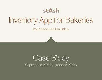Stash Inventory App for Bakeries