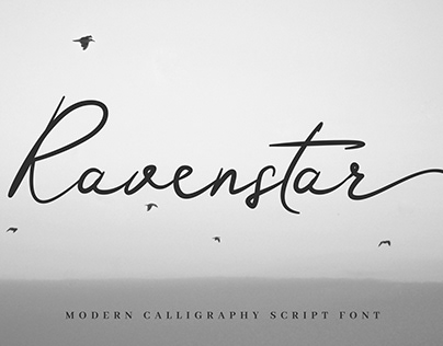 Ravenstar - Modern Script Font