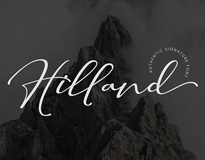 Hilland – FREE AUTHENTIC SIGNATURE FONT