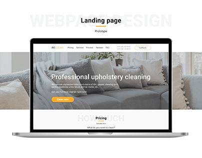 Landing page design