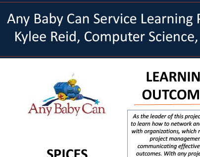 Reid, Kylee Civic Ethos Fall 2023, Any Baby Can Project