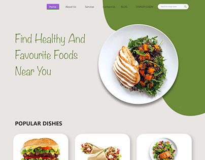 Diet Website Design