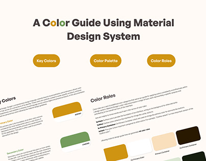 A Color Guide Using Material Design System